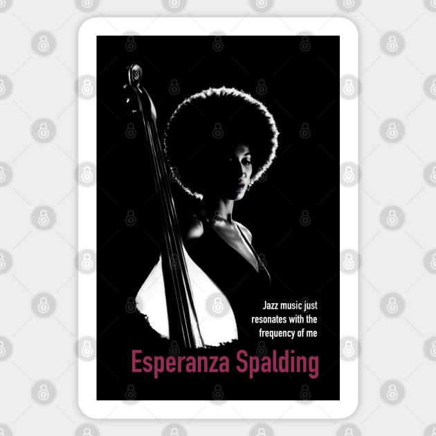 Esperanza Spalding silhouette Sticker by BAJAJU